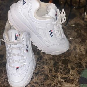 White fila sneakers